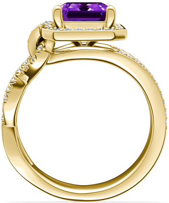 Side profile view of ring