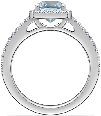 Side profile view of ring