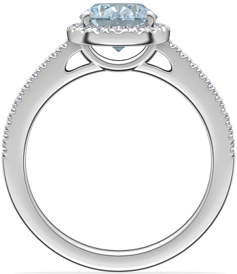 Side profile view of ring