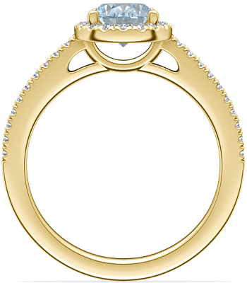 Side profile view of ring