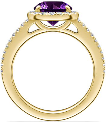 Side profile view of ring