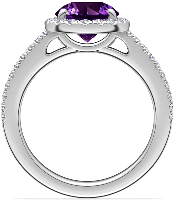 Side profile view of ring