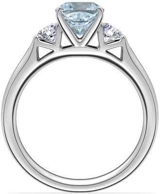 Side profile view of ring