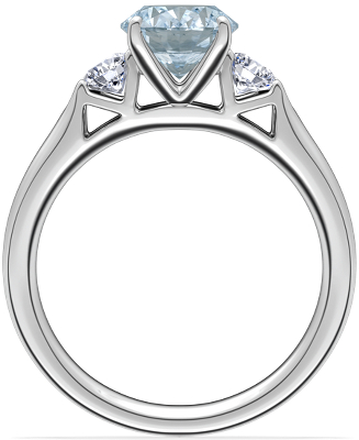 Side profile view of ring
