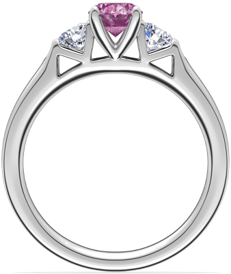Side profile view of ring