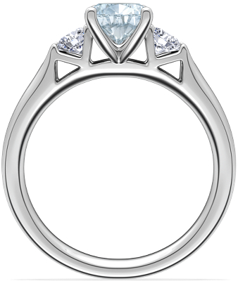 Side profile view of ring