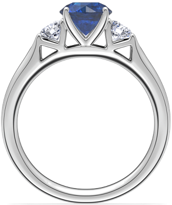 Side profile view of ring
