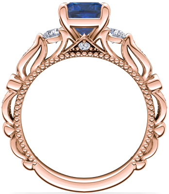 Side profile view of ring