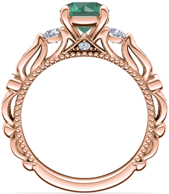 Side profile view of ring