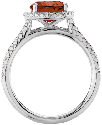 Side profile view of ring