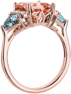 Side profile view of ring