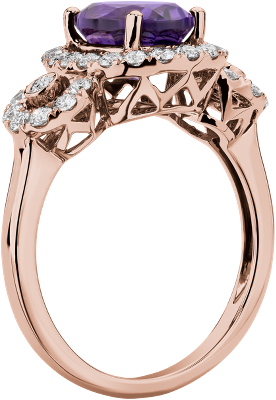 Side profile view of ring