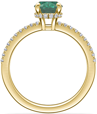 Side profile view of ring