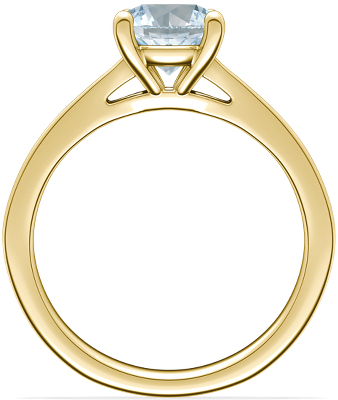 Side profile view of ring