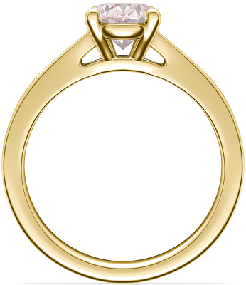 Side profile view of ring