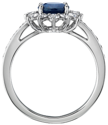 Side profile view of ring