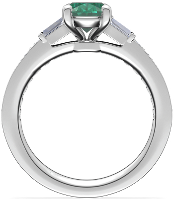 Side profile view of ring