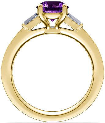 Side profile view of ring