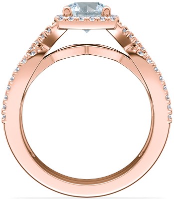 Side profile view of ring