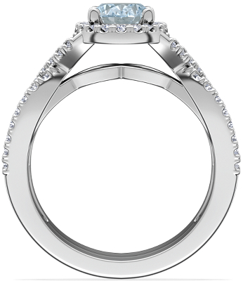 Side profile view of ring