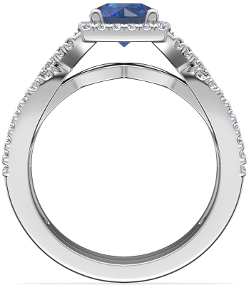 Side profile view of ring