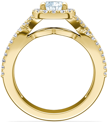Side profile view of ring