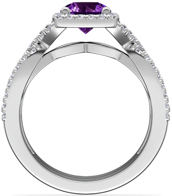 Side profile view of ring