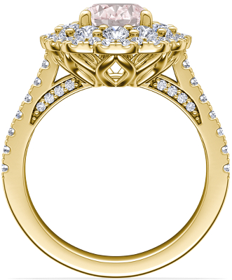 Side profile view of ring