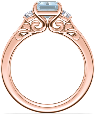 Side profile view of ring
