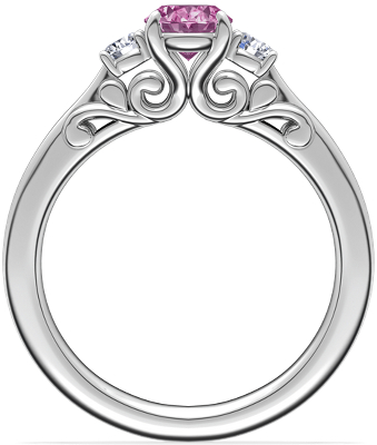 Side profile view of ring