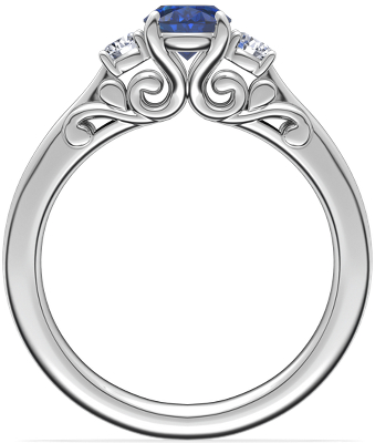 Side profile view of ring