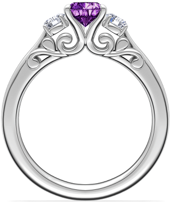 Side profile view of ring