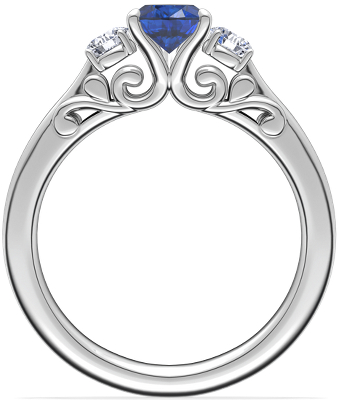 Side profile view of ring