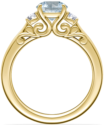 Side profile view of ring