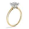 1 Carat Princess-Cut Petite Solitaire Engagement Ring in 18k Yellow Gold (I/SI2) Ready-to-Ship 
