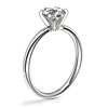 3/4 Carat Ready-to-Ship Six-Prong Low Dome Comfort Fit Solitaire Engagement Ring in 14k White Gold (2mm)