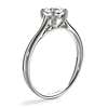 1/2 Carat Ready-to-Ship Trellis Solitaire Engagement Ring in 14k White Gold