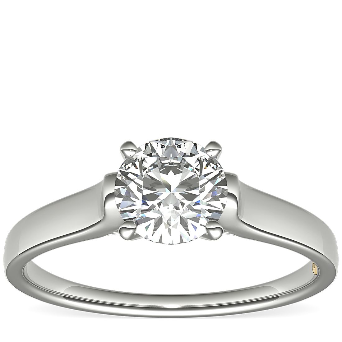 1 Carat Ready-to-Ship ZAC ZAC POSEN Cathedral Solitaire Plus Diamond Engagement Ring in Platinum