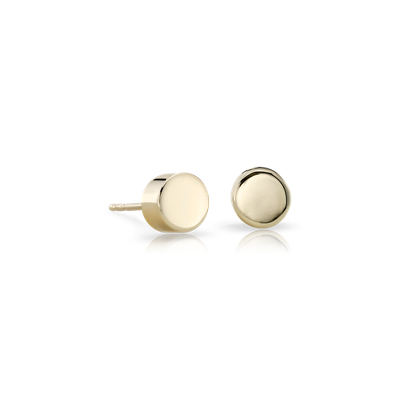 flat stud earrings