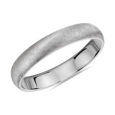 Florentine Wedding Band in Platinum (4mm) Blue Nile