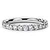 first alternate view of French Pave Diamond Eternity Ring in Platinum (1 ct. tw.)