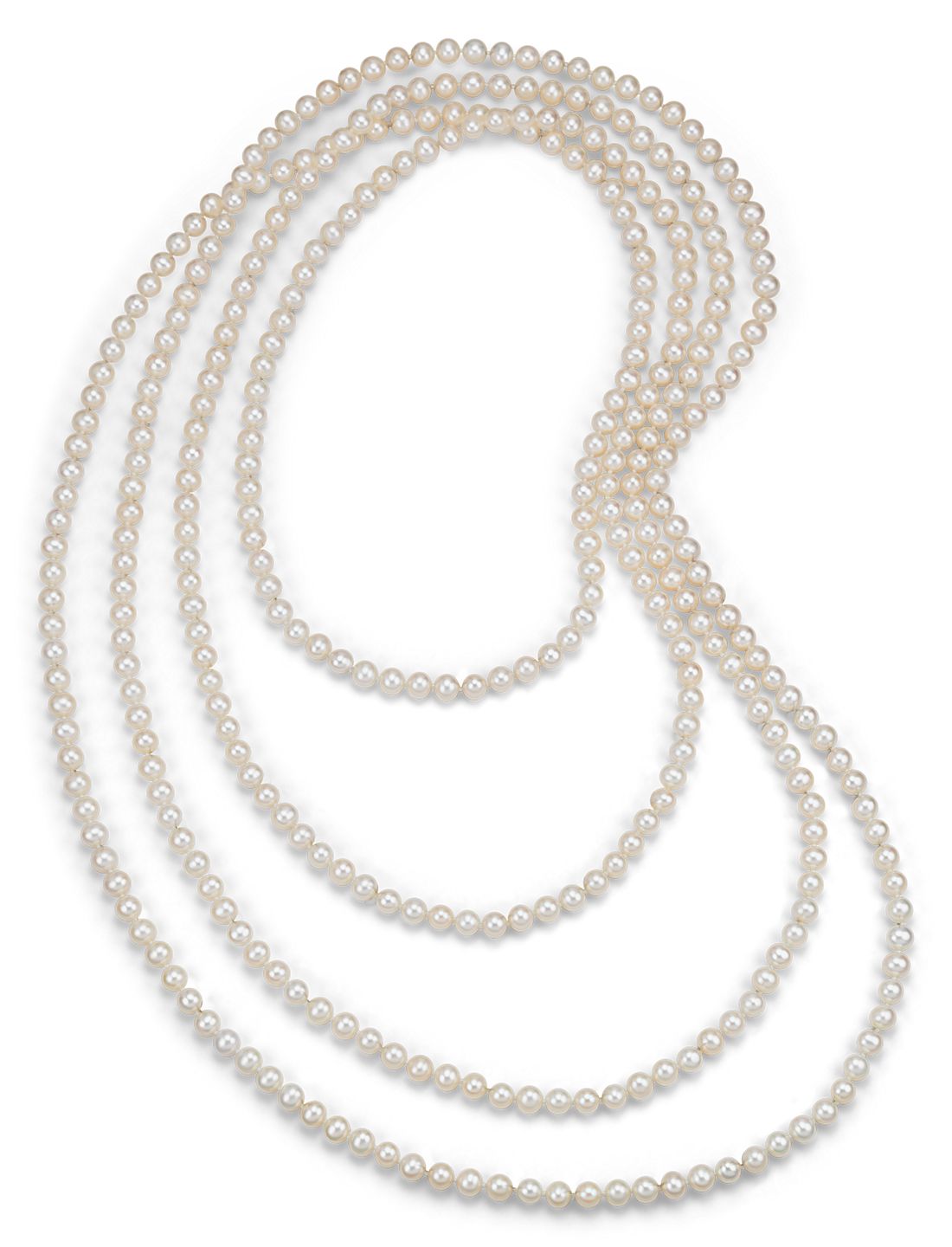 淡水養珠環繞項鍊－100 寸長 （6 毫米）