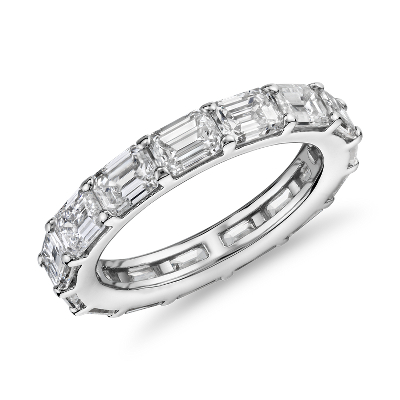 The Gallery Collection East West Emerald Cut Diamond Eternity