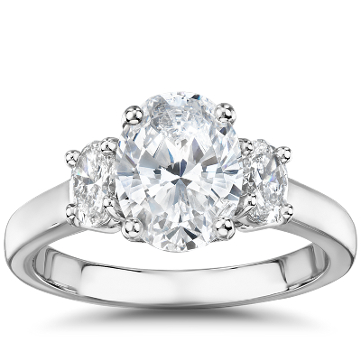 The Gallery Collection Oval-Cut Three-Stone Diamond