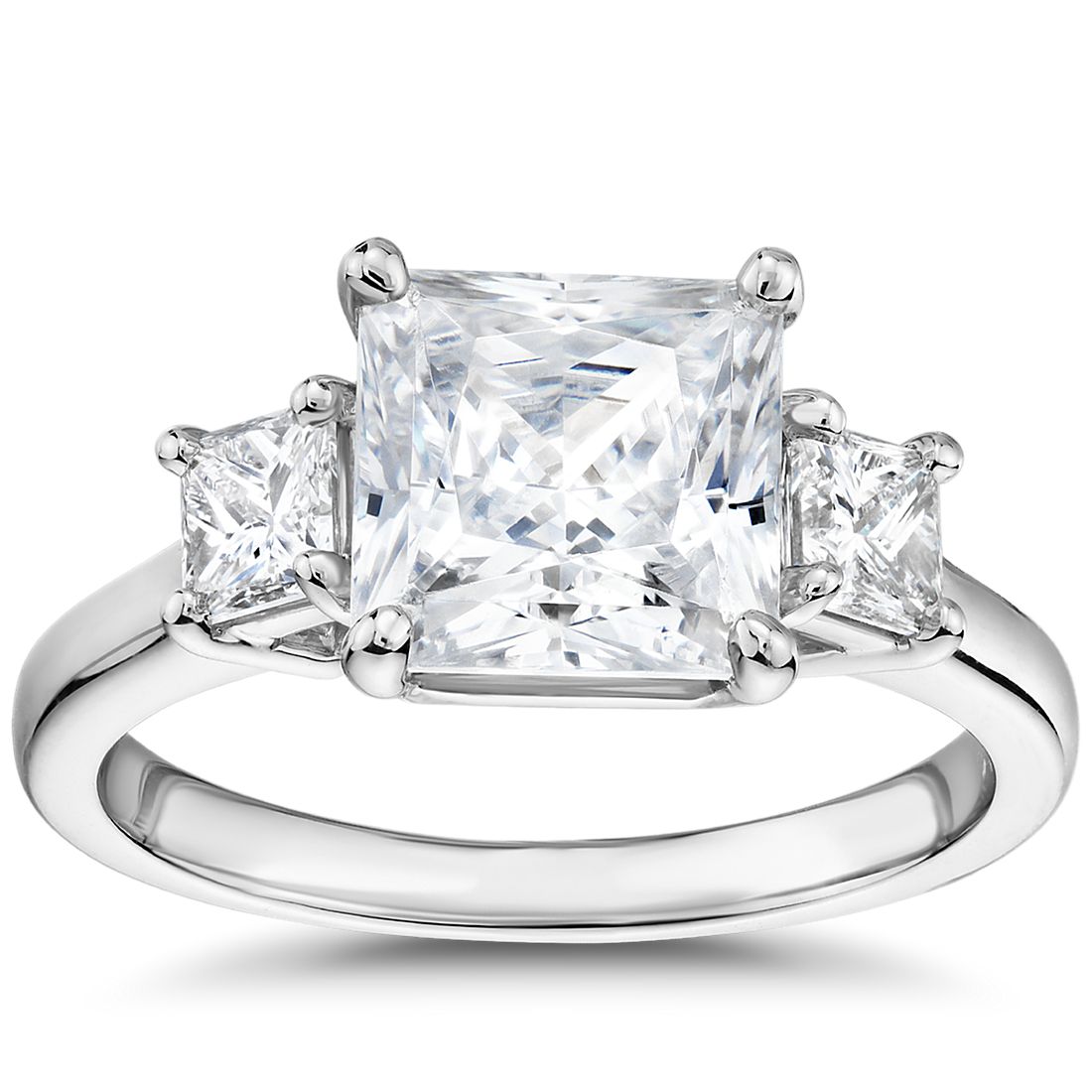 Blue Diamond Princess Cut Engagement Rings | danielaboltres.de