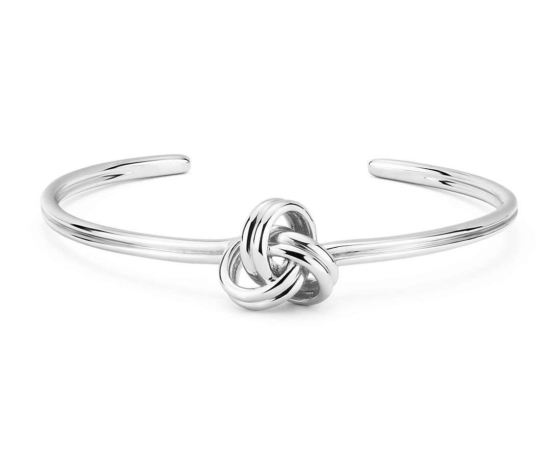 Grande Luxe Love Knot Cuff Bracelet in Sterling Silver Grande Luxe Love Knot Cuff Bracelet in Sterling Silver