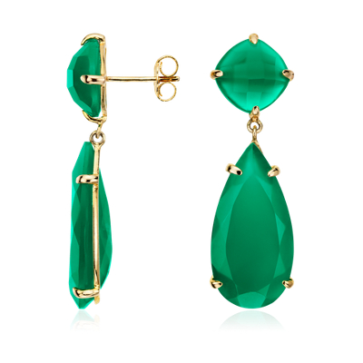 green agate jewelry