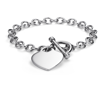 heart toggle bracelet