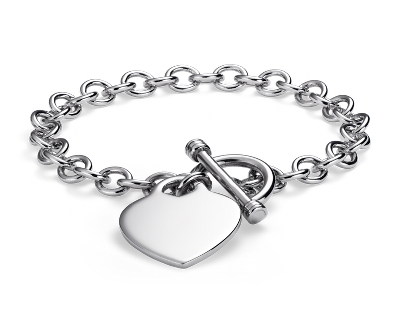 toggle heart bracelet