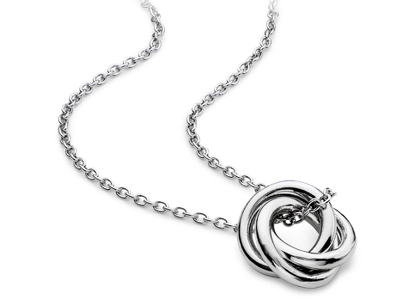 Infinity Love Knot Pendant in Sterling Silver | Blue Nile